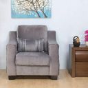 @home By Nilkamal Bliss 1 Seater Sofa (Grey)...