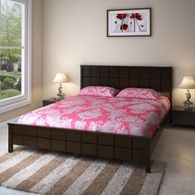 @home By Nilkamal Cipher Solid Wood Queen Bed 