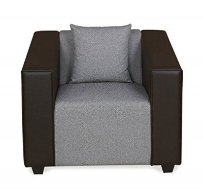 @home by Nilkamal Diana 1 Seater Sofa (Dark Brown, Wood)