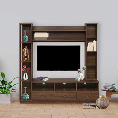 @home by Nilkamal Engineered Wood TV Unit with Shelving Storage TV Unit | 1 Year Warranty (Emma)