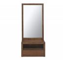 @home by Nilkamal Lincoln Dresser with Mirror & Drawer Storage (Walnut)...