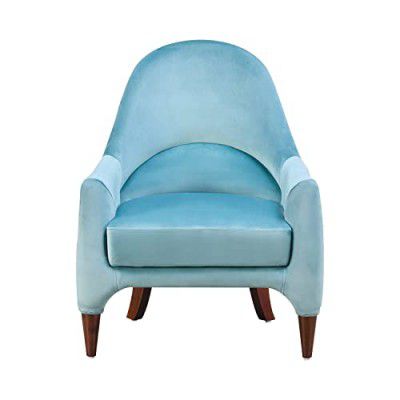 [Extra Rs.9500 OFF] @home By Nilkamal Marine Fabric Lounge Chair (Aqua Blue)