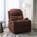 @home by Nilkamal Matt 1 Seater Fabric Manual Recliner in Blue Finish...