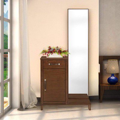 @home By Nilkamal Mindy Dresser with Mirror (Walnut)
