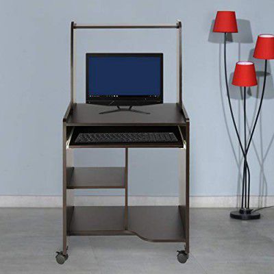 home By Nilkamal Nork Engineered Wood Computer Table in Wenge Finish