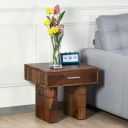 @home by Nilkamal Pride Solid Wood Side Table...
