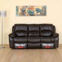 @home by Nilkamal Scott 3 Seater Manual Recliner (Dark Brown)...