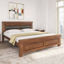@Home by nilkamal Solid Wood King Bed  ...