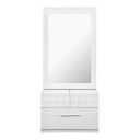 @home by Nilkamal Theia Engineered Wood Dresser with Mirror & Drawer Storage (White)...