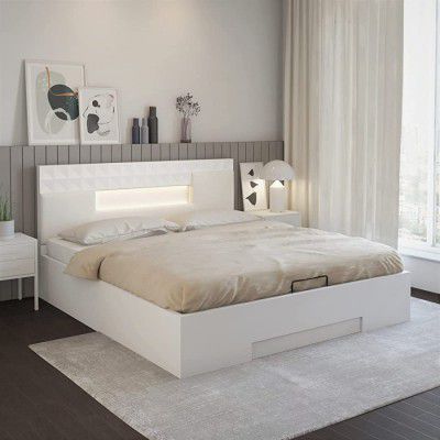 @home by Nilkamal Theia Engineered Wood High Gloss Queen Bed