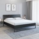 @home By Nilkamal Urbenia Engineered Wood Without Storage Queen Bed in Black Finish | 1 Year Warranty...