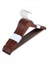 @home by Nilkamal Wooden Hanger Set of 6 Dark Brown...