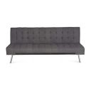 @home by Nilkaml Wichita 3 Seater Fabric Sofa in Charcoal Finish...