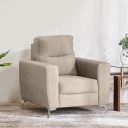 Home Centre 1 Seater Helios Vive Fabric Sofa| Fabric Sofa| (Beige) |1 Year Warranty...