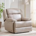 Home Centre 1 Seater Torino Half Leather Recliner| Half Leather Recliner| (Grey) |2 Year Warranty...