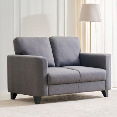 Home Centre 2 Seater Helios Phantom Fabric Sofa| Fabric Sofa| (Grey) |1 Year Warranty