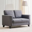 Home Centre 2 Seater Helios Phantom Fabric Sofa| Fabric Sofa| (Grey) |1 Year Warranty...