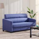 Home Centre 3 Seater Helios Lazio Fabric Sofa| Fabric Sofa| (Blue) |1 Year Warranty...