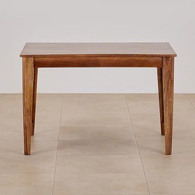 Home Centre 4 Seater Helios Amora Mango Wood Dining Table | Mango Wood Dining Tables (Brown) 1 Year Warranty