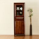 Home Centre Aarya Brown Sheesham Wood Bar Cabinet with Glass Door, 23 * 15 * 70 inches (Aarya-4)...