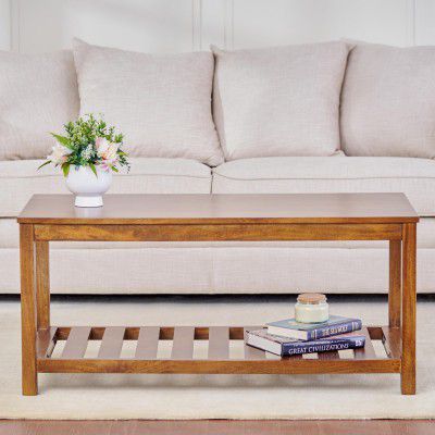 Home Centre Adana Mango Wood Coffee Table - Brown