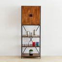 Home Centre Ajax Mango Wood Bar Cabinet - Brown...