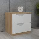 Home Centre Alba Compressed Wood Side Table, Walnut, 17 * 15 * 17 Inches...