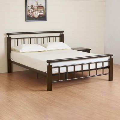 Home Centre Alex King Size Metal Bed- 195X204 cms