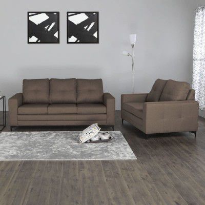 Home Centre Allen Brown 3+2 Seater Sofa Set