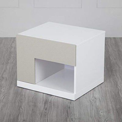 Home Centre Alps Left Night Stand (White)