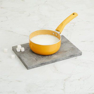 Home Centre  Aluminium Milk Pan - 16 cm