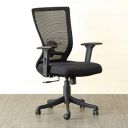 Home Centre Antonio Solid Medium Back Mesh Office Chair (Black)...