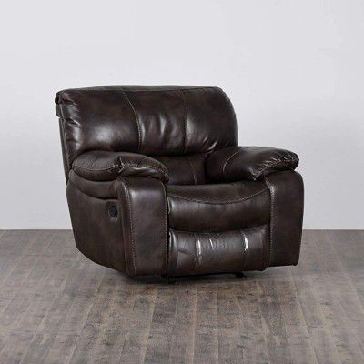 Home Centre Apollo Solid One-Seater Recliner - Brown