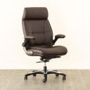 [Extra Rs 16500 OFF] Home Centre Aubrey High Back Upholstered Chair, Brown, 19 * 18 inches (HC-053)...