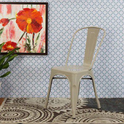 Home Centre Austin Stainless Steel Chair - Grey