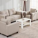 Home Centre BERRY 1+3+1 STR FABRIC SOFA NEW BEIGE...