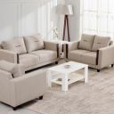 Home Centre BERRY 1+2+3 STR FABRIC SOFA NEW BEIGE...