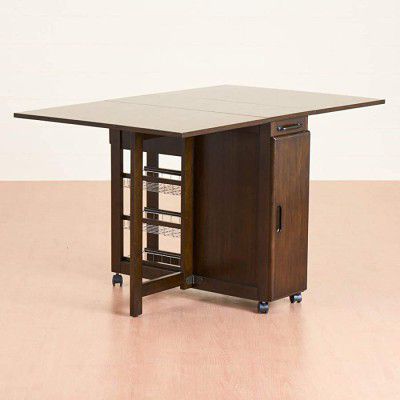 Home Centre Butterfly 4-Seater Rectangular Table with Basket Storage