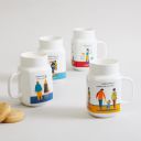 Home Centre Celebrations White Printed Bone China Mason Mug...
