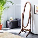 Home Centre Cheval Standing Mirror - Brown (Framed, Floor mount, Round)...