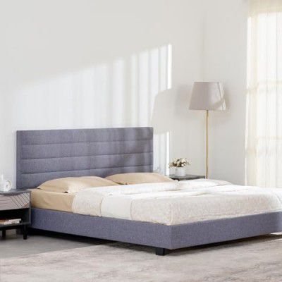 Home Centre Connect Planks King Bed with Non Storage Frame
