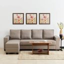 Home Centre Corner Sofa Seater Helios Lewis Mendoza Fabric Sofa| Fabric Sofa| (Beige)...