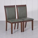 Home Centre Dining Chair Harmony Rubber Wood 2 Dining Chair | Rubber Wood Dining Chairs for Dining Room|(Green) 1 Year Warranty...