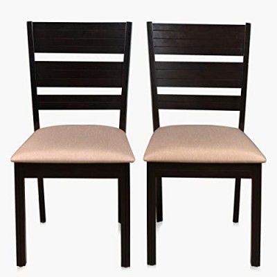 [Extra Rs.4349 OFF] Home Centre Dining Chair Montoya Rubber Wood 2  (Brown) 1 Year Warranty