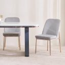 Home Centre Dining Chair Terraroza Metal 2 Dining Chairs | Metal Dining Chairs for Dining Room|(Grey) 1 Year Warranty...