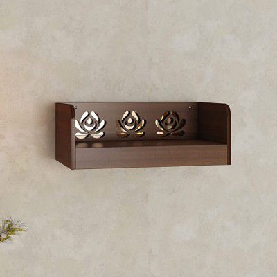 Home Centre Divine Unity Brown Wooden Prayer Unit