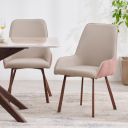 [Extra Rs.5099 OFF] Home Centre | Dune | Metal | Dining Chairs | Beige | Set of 2 |...