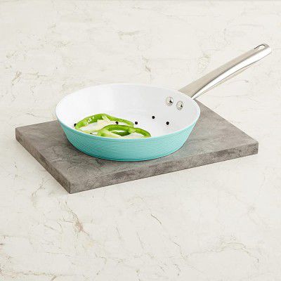 Home Centre Elite Teal Helix Fry Pan - 21cm