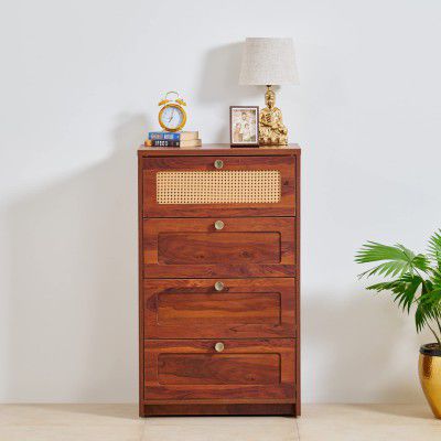 Home Centre Elsa Chest of 4 Drawers - Brown