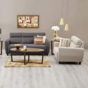 Home Centre Emily 3+2 Fabric Sofa Set - Brown/Beige...